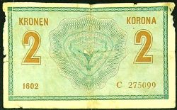 Geldschein 2 Kronen